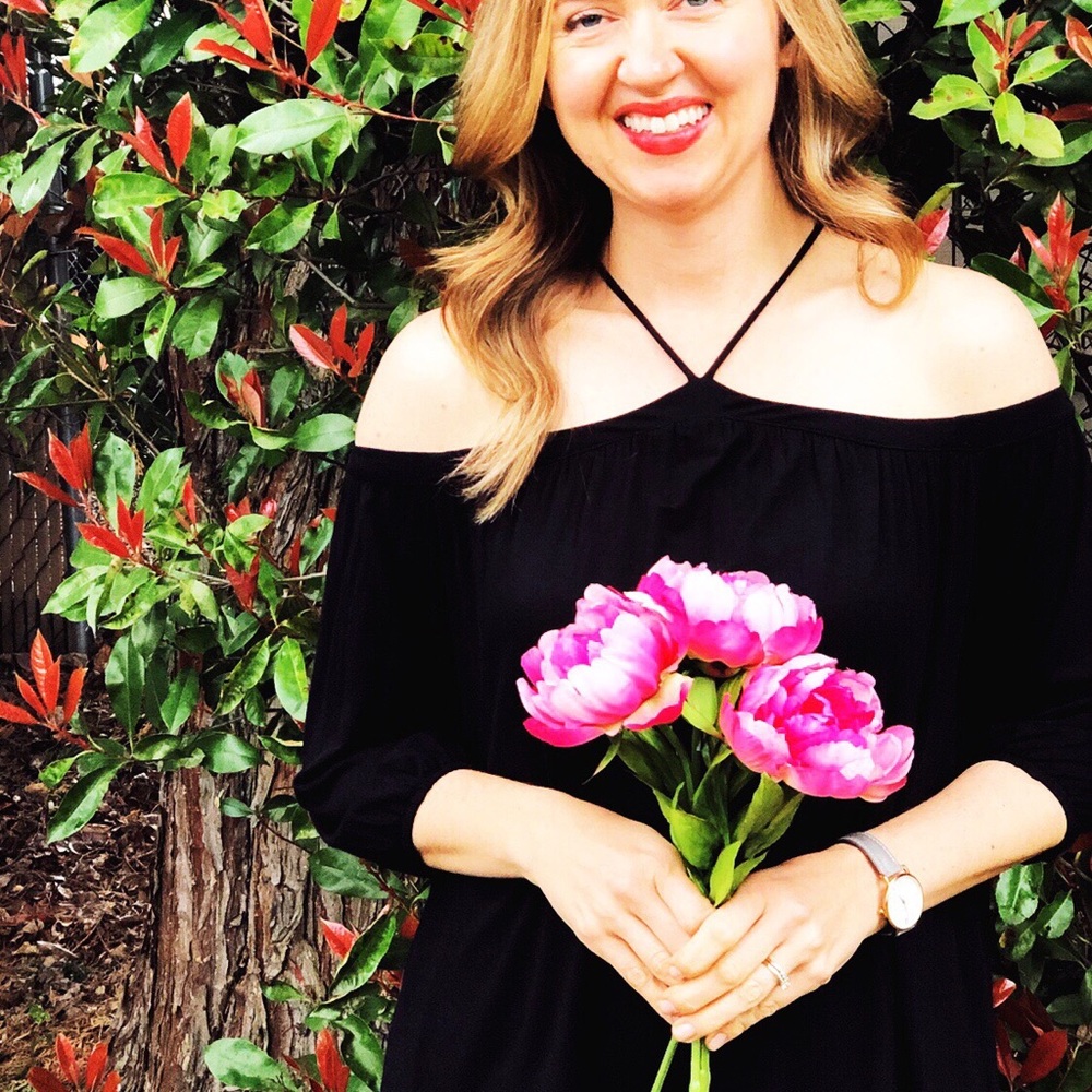 Off the Shoulder Halter Blouse - Black